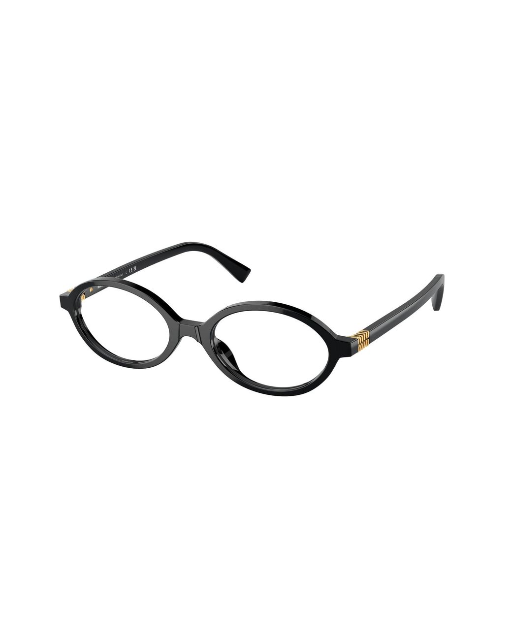 Miu Miu Black Mu 01Xv 1Ab1O1 Optical Frames Acetate Round Normal