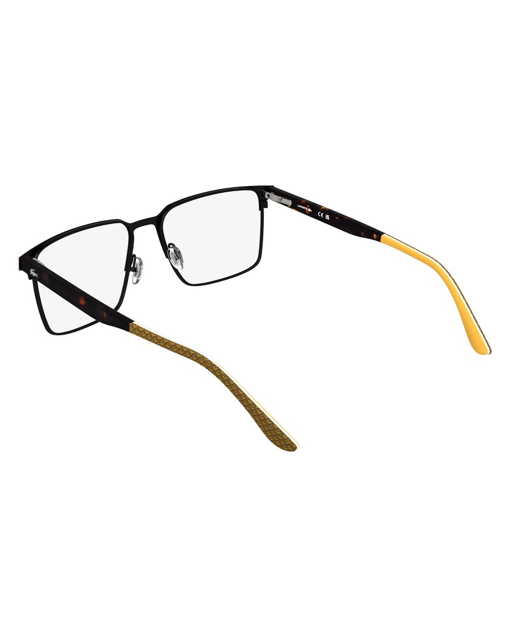Lacoste Black L2314 002 Optical Frames Metal Squared Normal for men