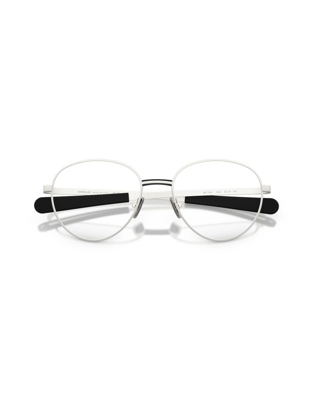 Moncler Black Me1009 1004 Optical Frames Metal Transparent Round Normal
