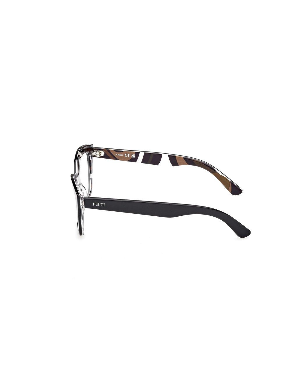 Emilio Pucci Black Ep5274 5 Optical Frames Acetate Squared Normal