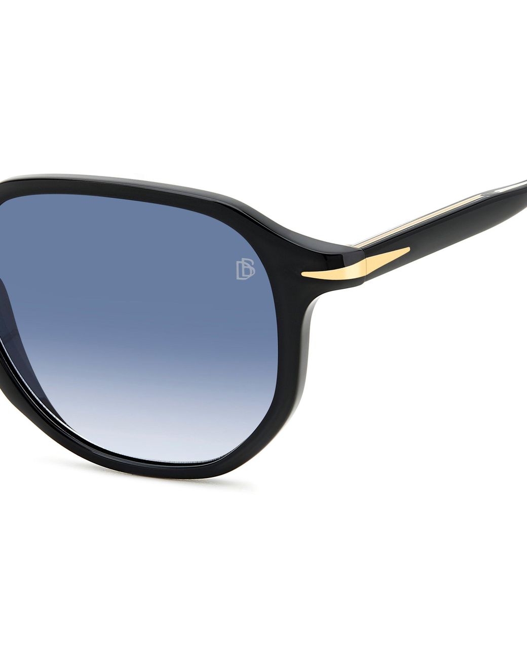 David Beckham Black Db 1140/S 807/08 Sunglasses Acetate Geometric Shaded for men