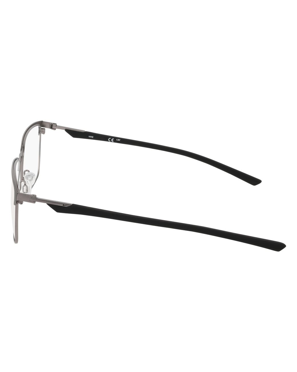 Nike Black 4321 001 Optical Frames Metal Squared Normal for men