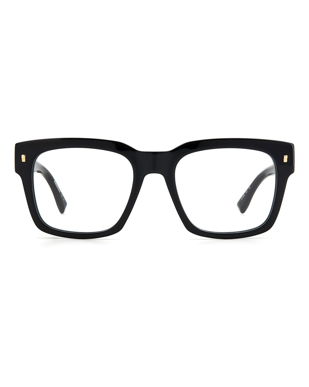 DSquared² Black D2 0066 807 Optical Frames Acetate Squared for men