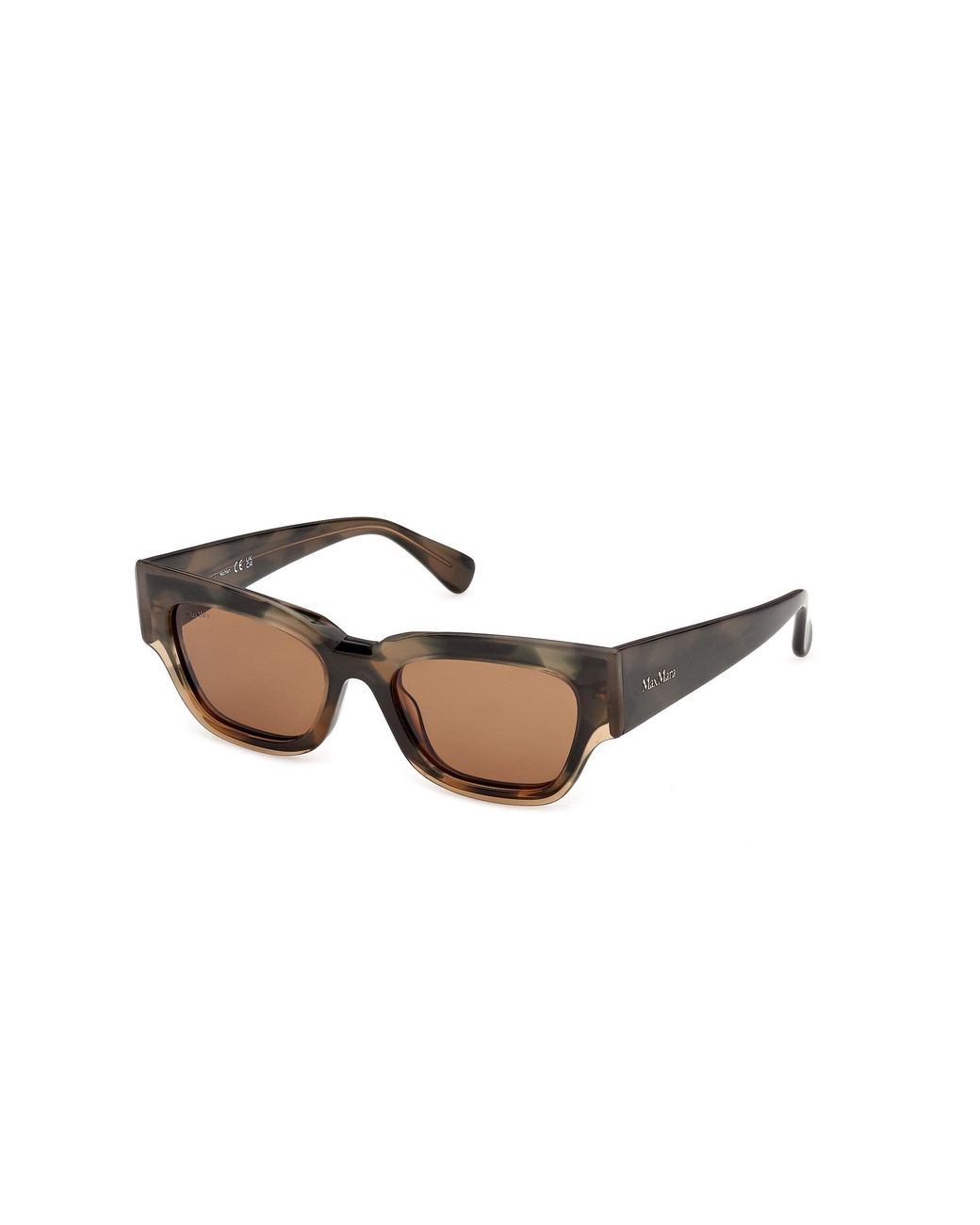 Max Mara Black Mm0211 55E Sunglasses Acetate Geometric Normal