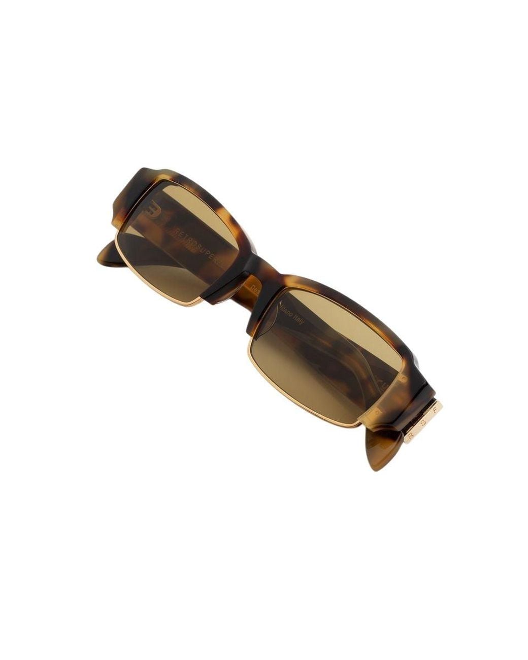 Retrosuperfuture Black Jwt Vedas Maculata Sunglasses Acetate Squared Normal