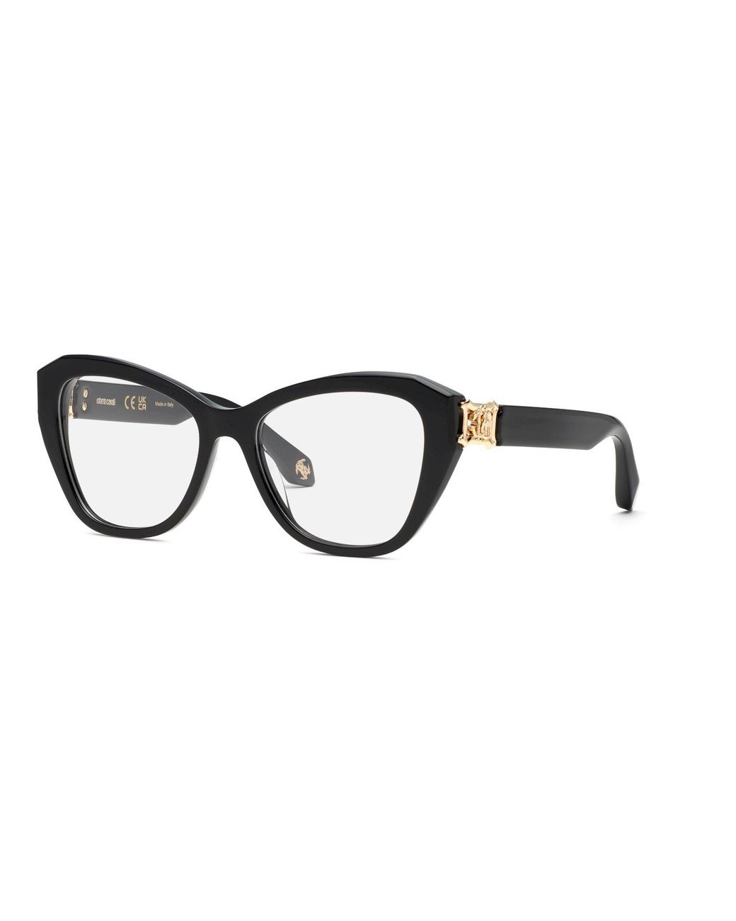 Roberto Cavalli Black Vrc099 700 Optical Frames Acetate Geometric