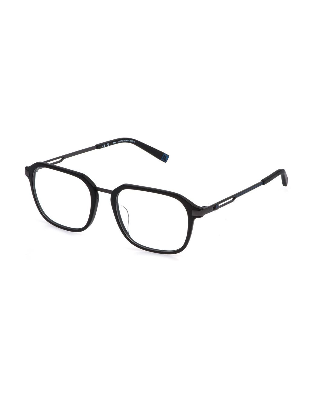 Fila Black Vfid16 0C02 Optical Frames Acetate Geometric for men