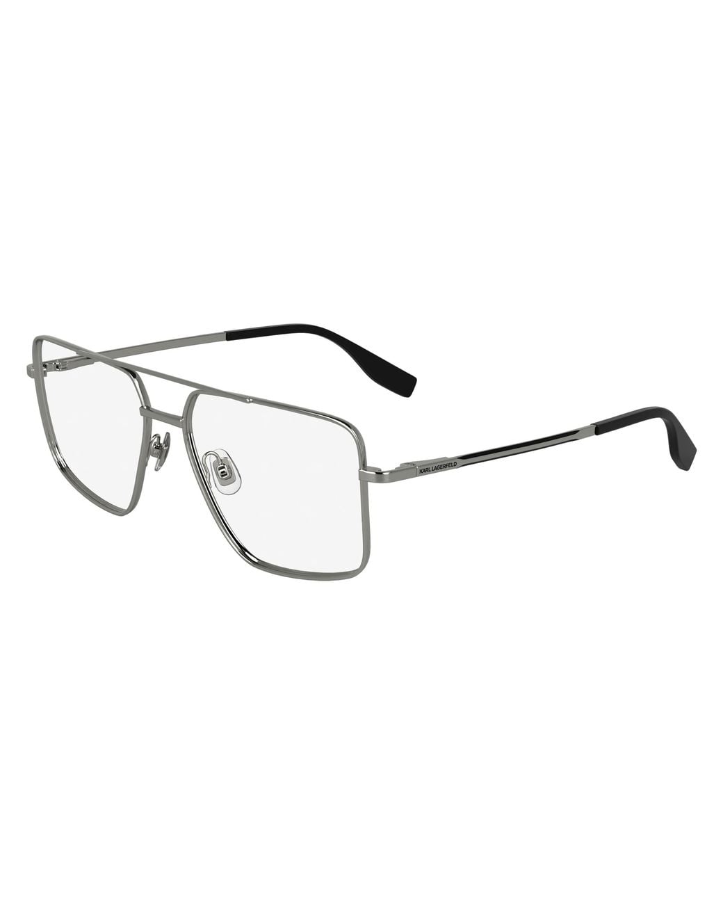 Karl Lagerfeld Black Kl357 044 Optical Frames Metal Pilot Normal for men
