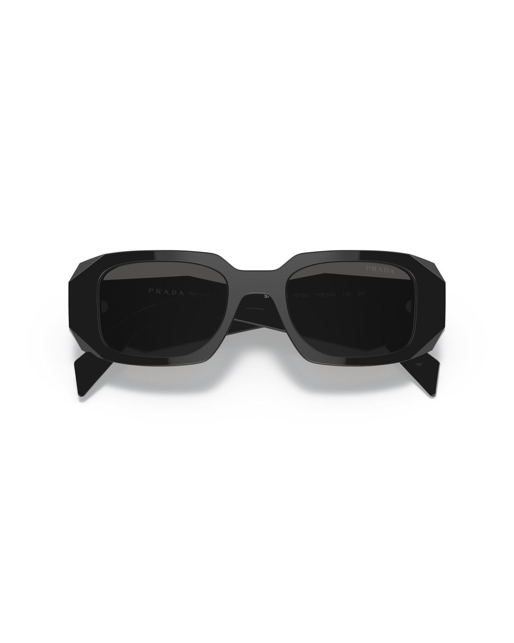 Prada Black Pr 17Ws 1Ab5S0 Sunglasses Acetate Squared Normal