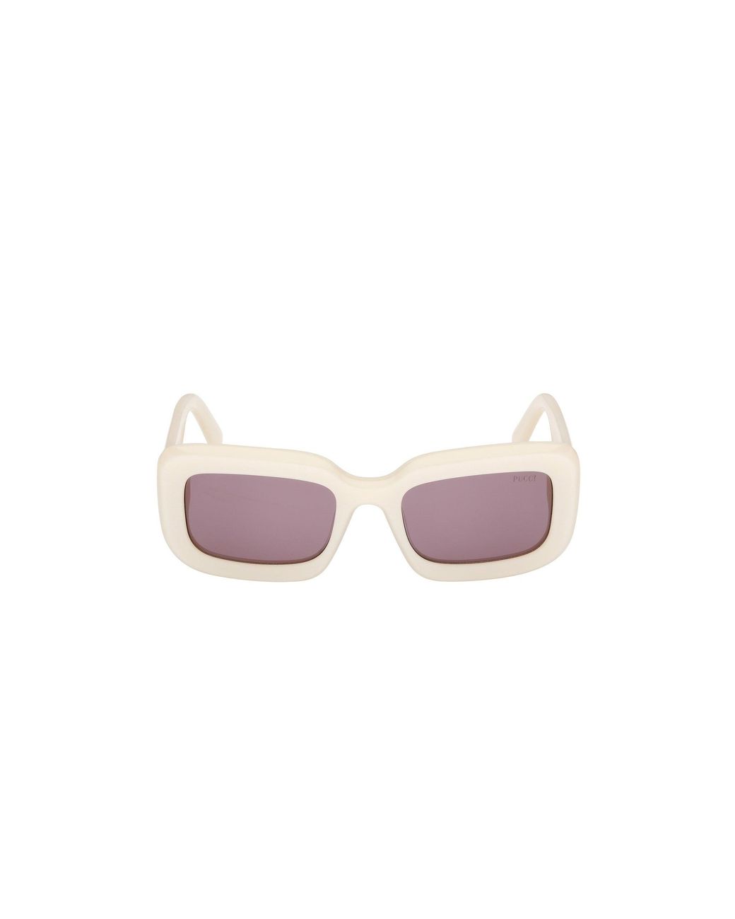 Emilio Pucci White Ep0253 25S Sunglasses Acetate Squared Normal