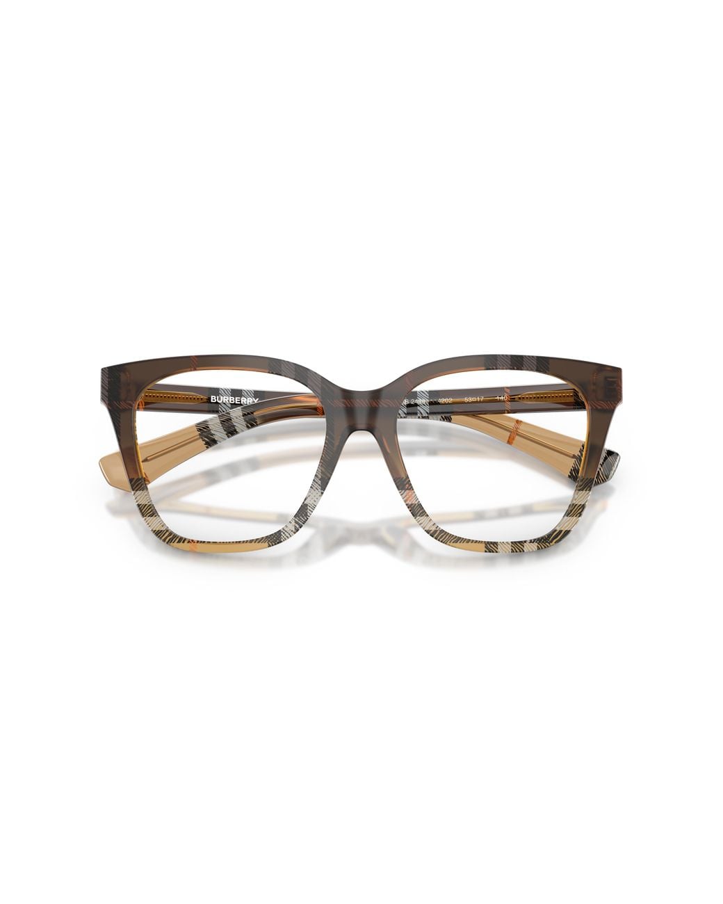 Burberry Black Be2438 4202 Optical Frames Acetate Squared Normal