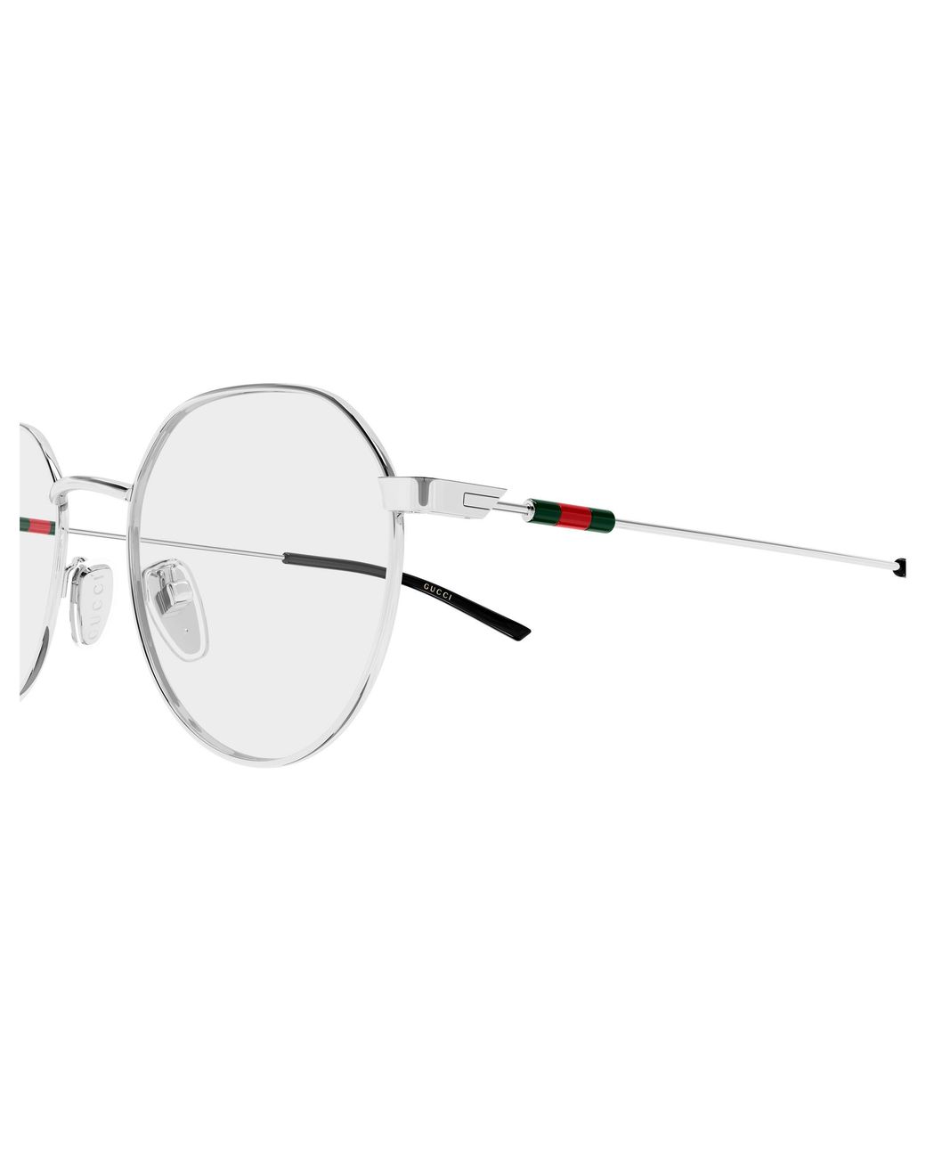 Gucci Black Gg2141Ok 001 Optical Frames Metal Transparent Round