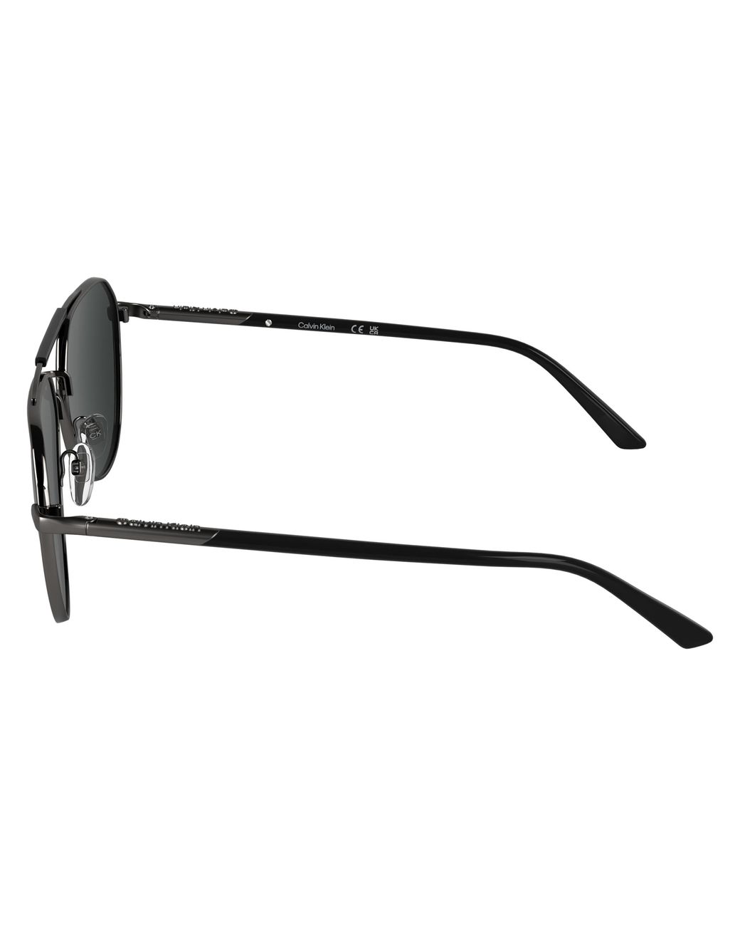 Calvin Klein Black Ck26100S 070 Sunglasses Metal Pilot Normal