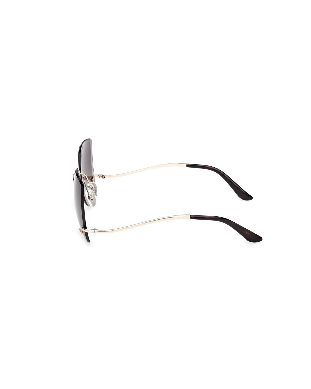 Guess Black Gu00269 32F Sunglasses Metal Squared Normal
