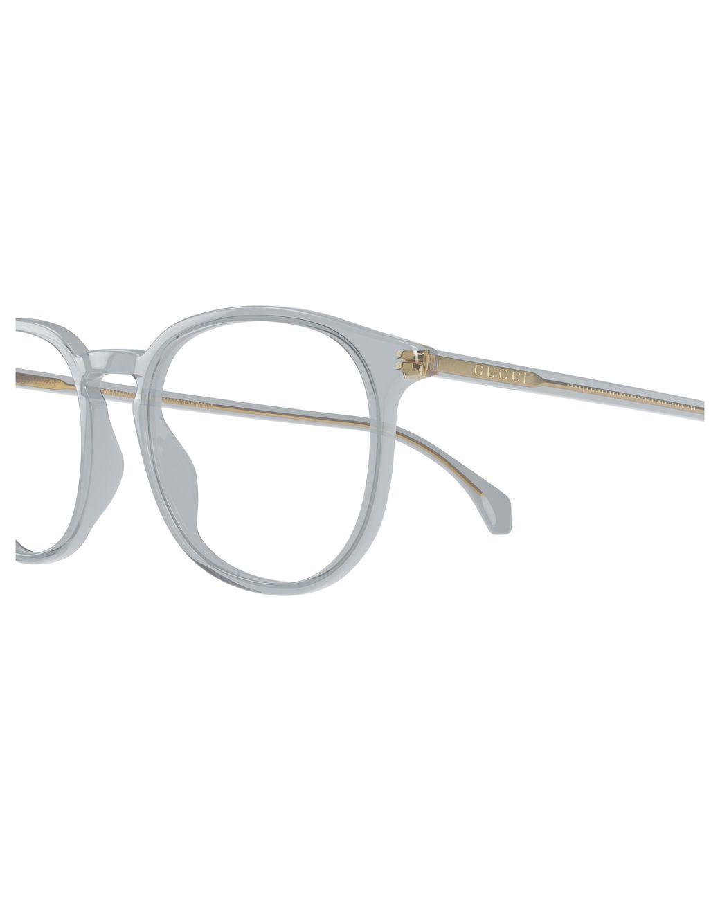 Gucci Black Gg0551O 014 Optical Frames Acetate Transparent Round for men