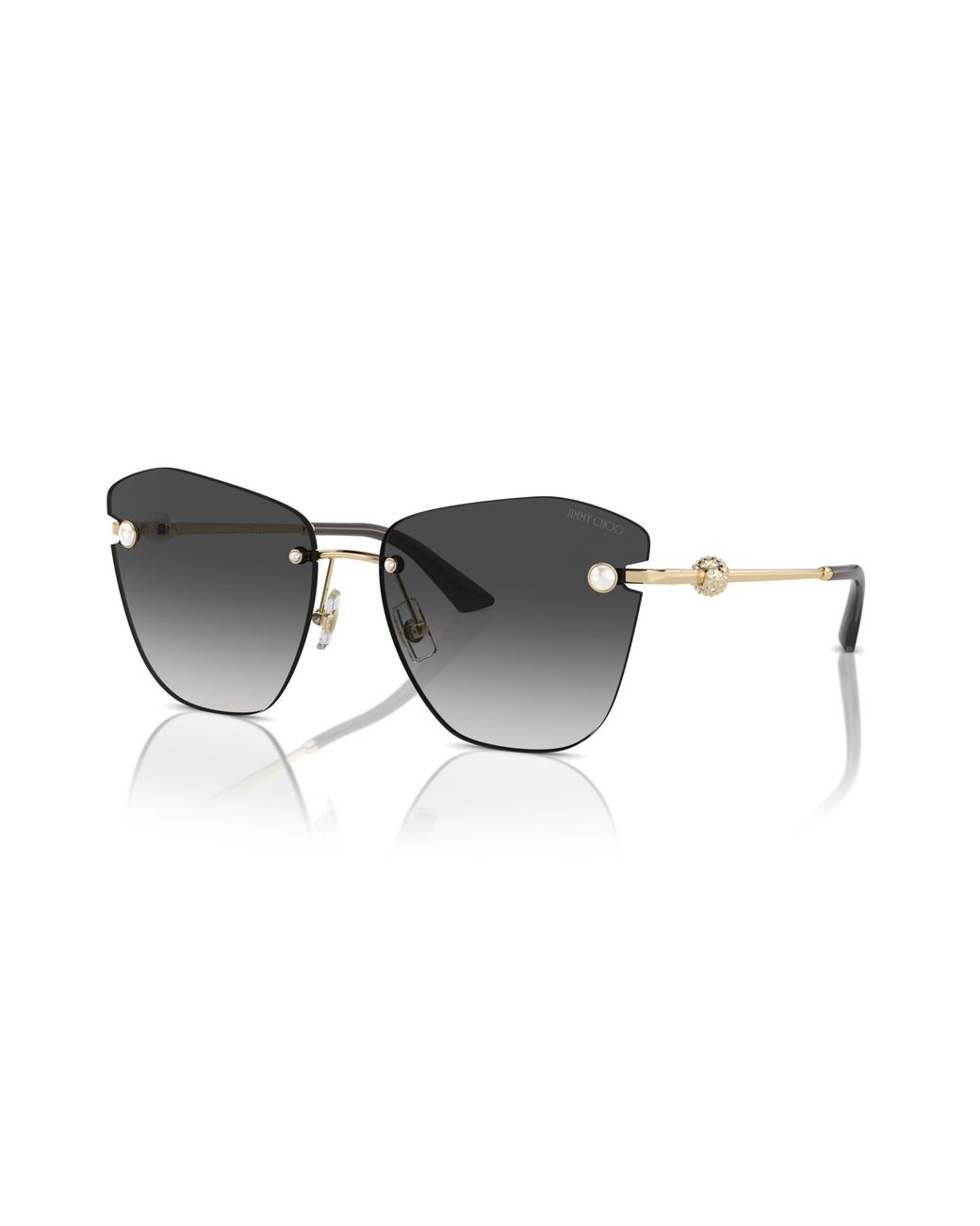 Jimmy Choo Black Jc4004Hb 30068G Sunglasses Metal Butterfly Normal Shaded
