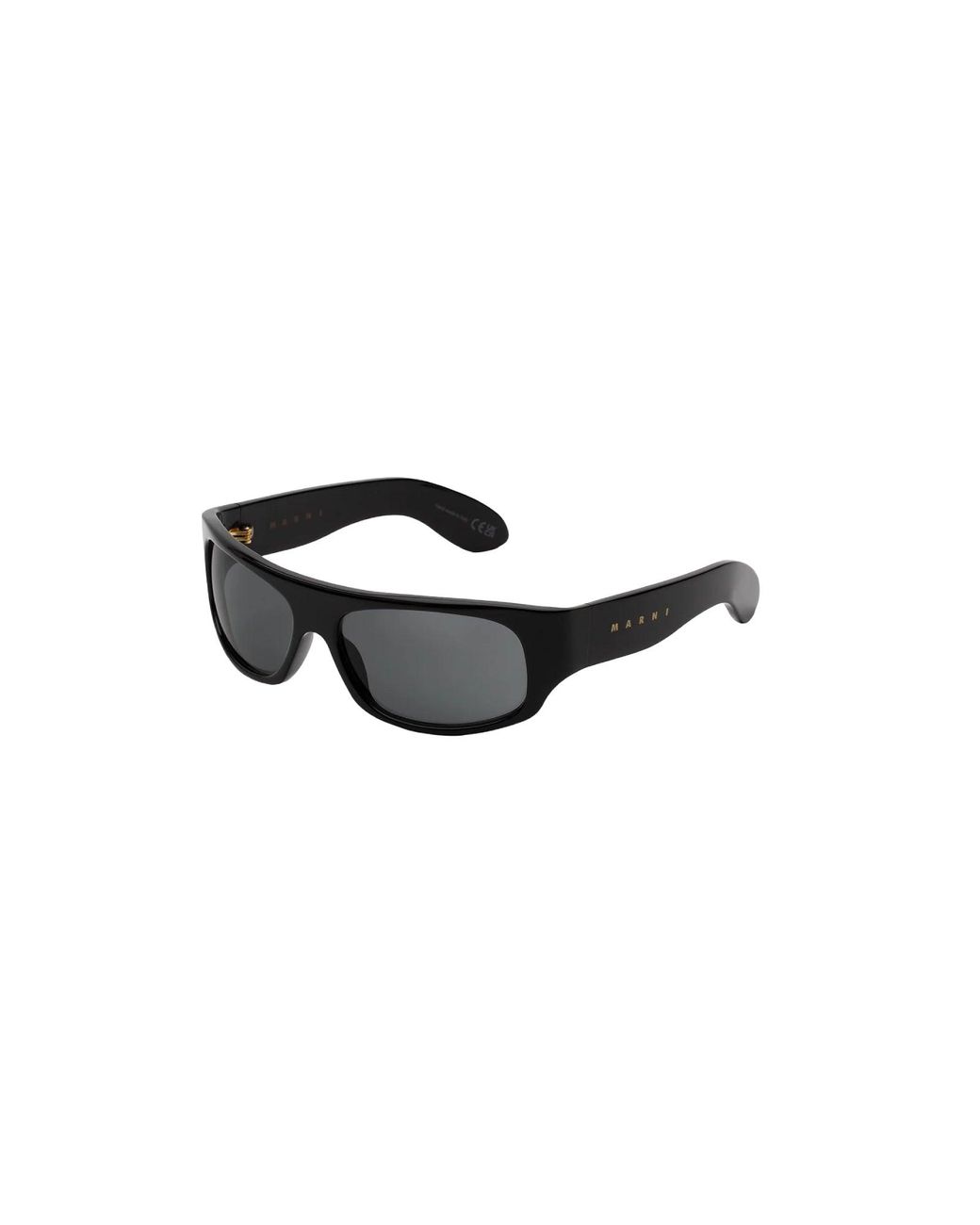 Marni Black B8R Uailus Sunglasses Acetate Wraparound