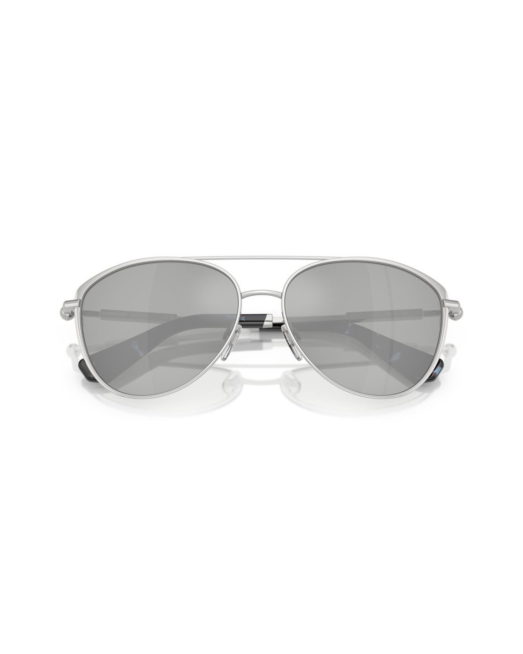 Burberry Black Be3157 10058V Sunglasses Metal Pilot Mirrored