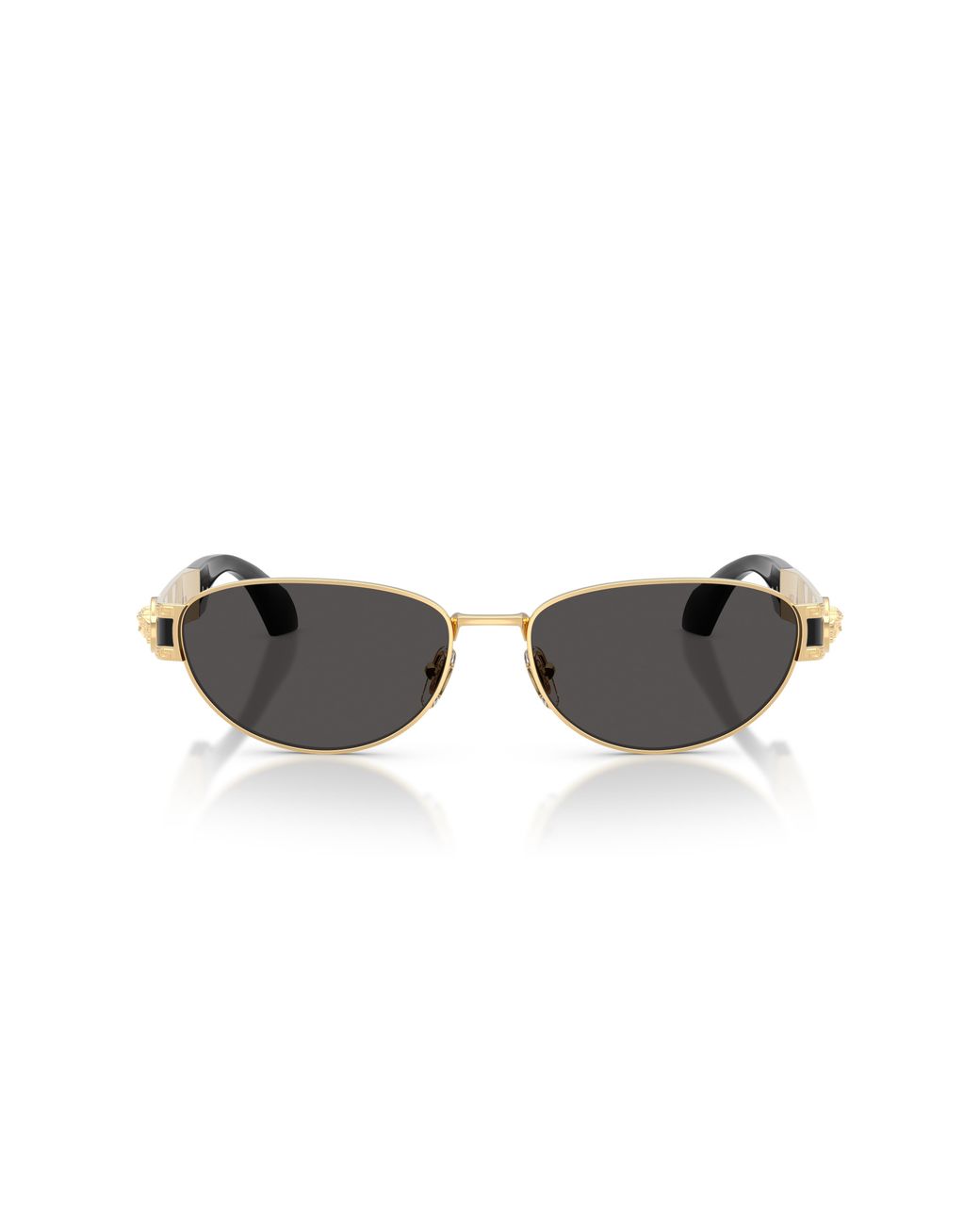 Versace Black Ve2304 152387 Sunglasses Metal Cat Eye Normal