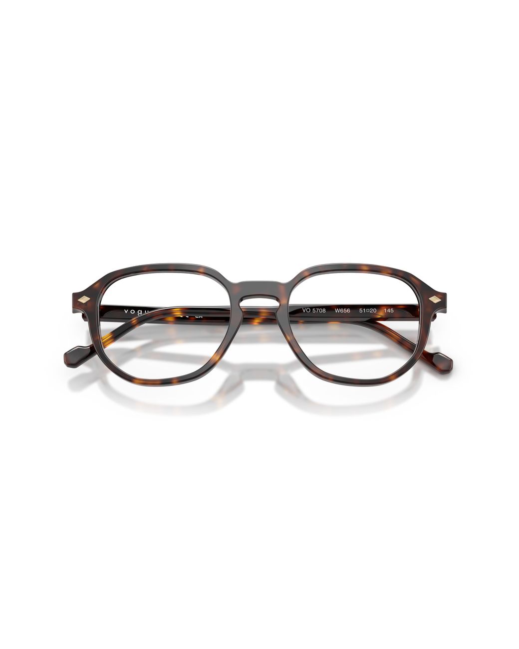 Vogue Eyewear Black Vo5708 W656 Optical Frames Acetate Transparent Geometric Normal for men