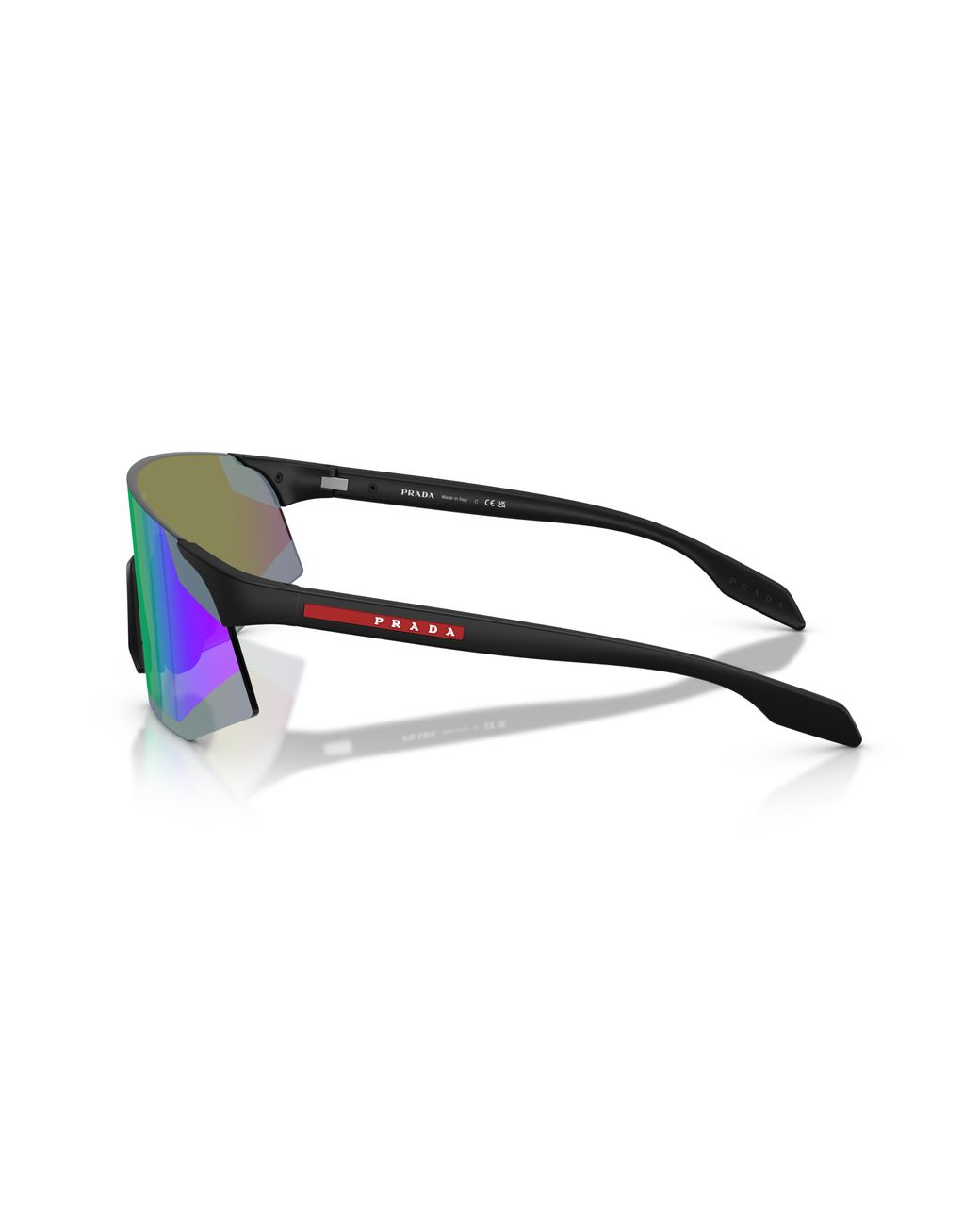 Prada Linea Rossa Black Ps C03Su 12P60Z Sunglasses Injected Geometric Normal for men