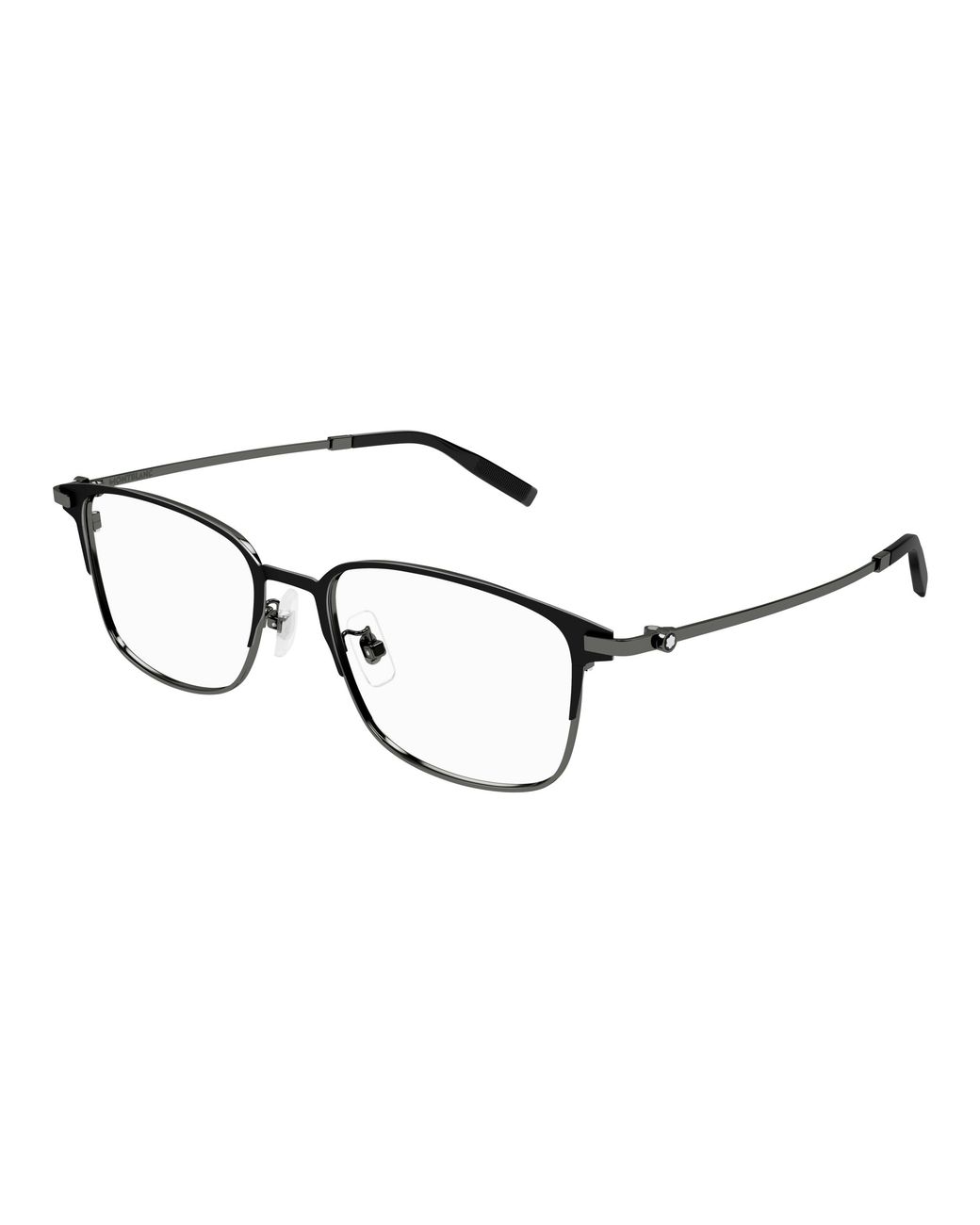 Montblanc Black Mb0314Oa 003 Optical Frames Titanium Transparent Squared for men
