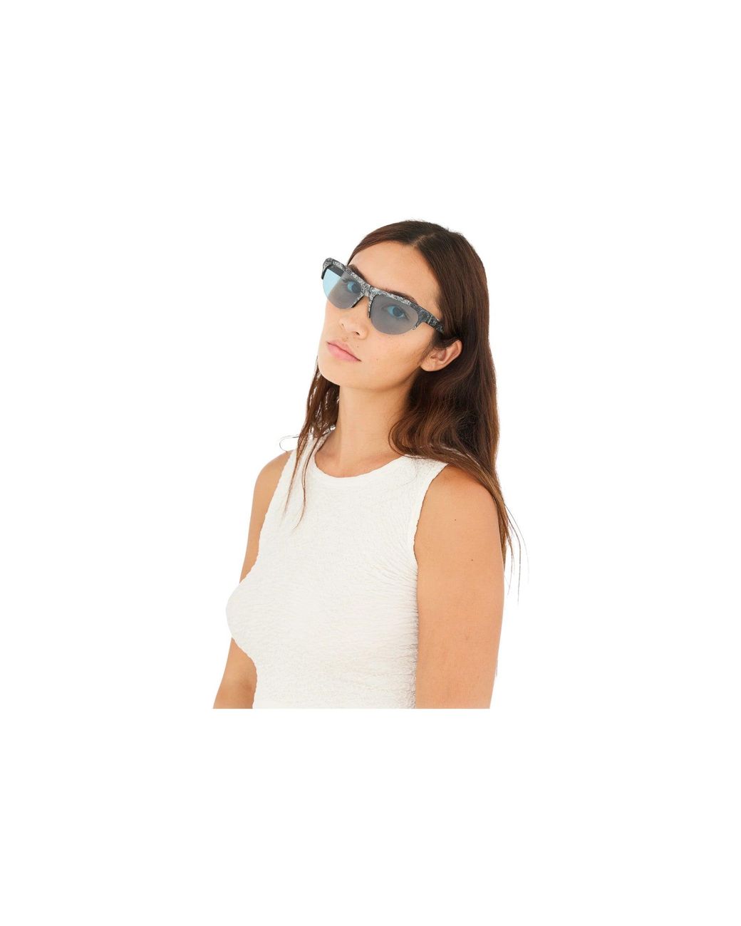 Retrosuperfuture Black Xrc Ora Granito Sunglasses Acetate Cat Eye Normal