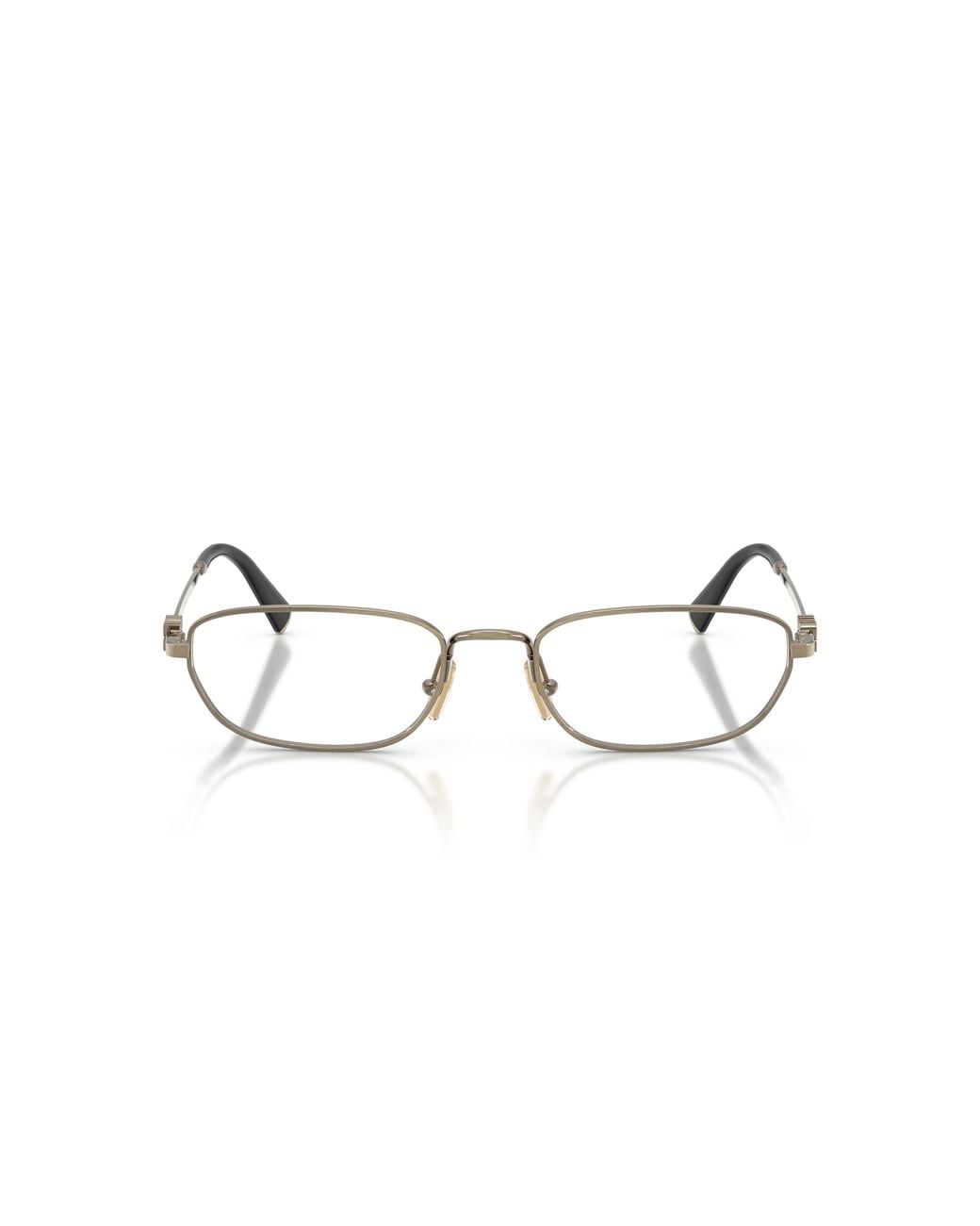 Miu Miu Black Mu 52Zv 26C1O1 Optical Frames Metal Transparent Geometric Normal