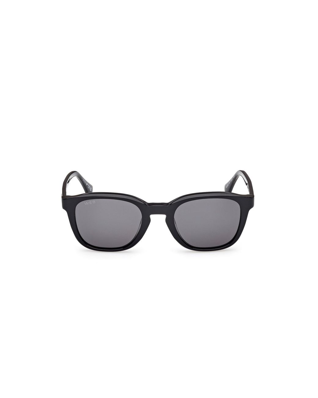 Web Black We0390 01A Sunglasses Acetate Smoke Round Normal for men