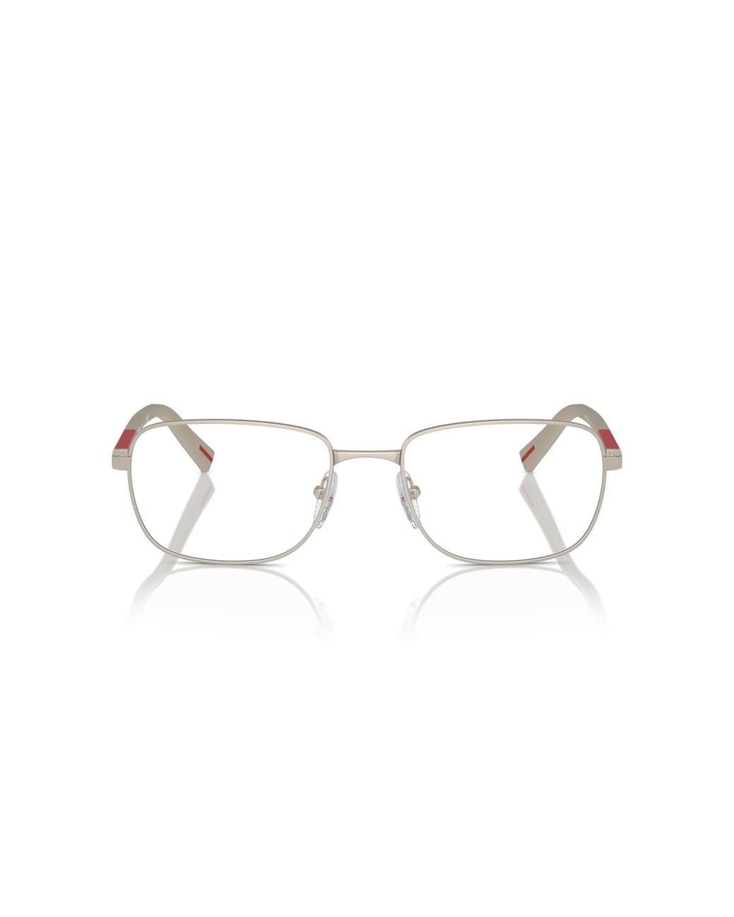 Prada Linea Rossa Black Ps 52Qv 18X1O1 Optical Frames Metal Pillow Normal for men
