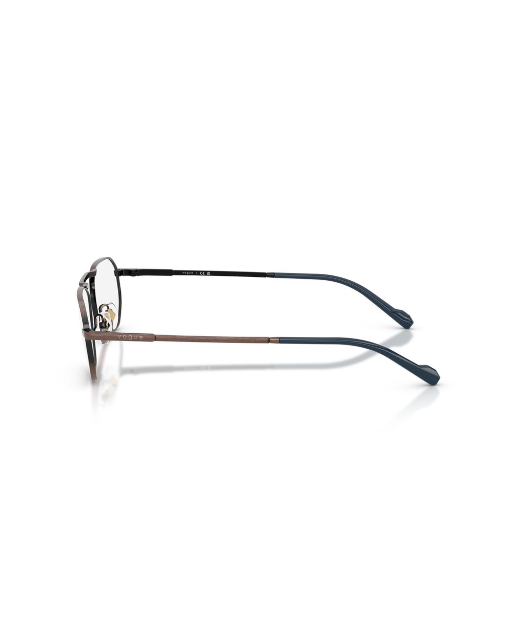 Vogue Eyewear Black Vo4347 5135 Optical Frames Metal Geometric Normal for men