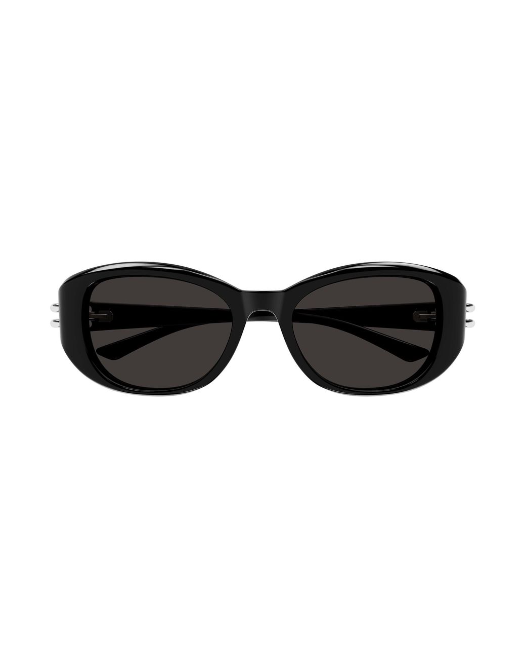 McQueen Black Am0470Sa 001 Sunglasses Acetate Round