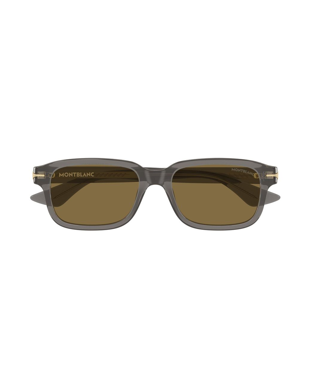 Montblanc Black Mb0436S 003 Sunglasses Acetate Squared for men
