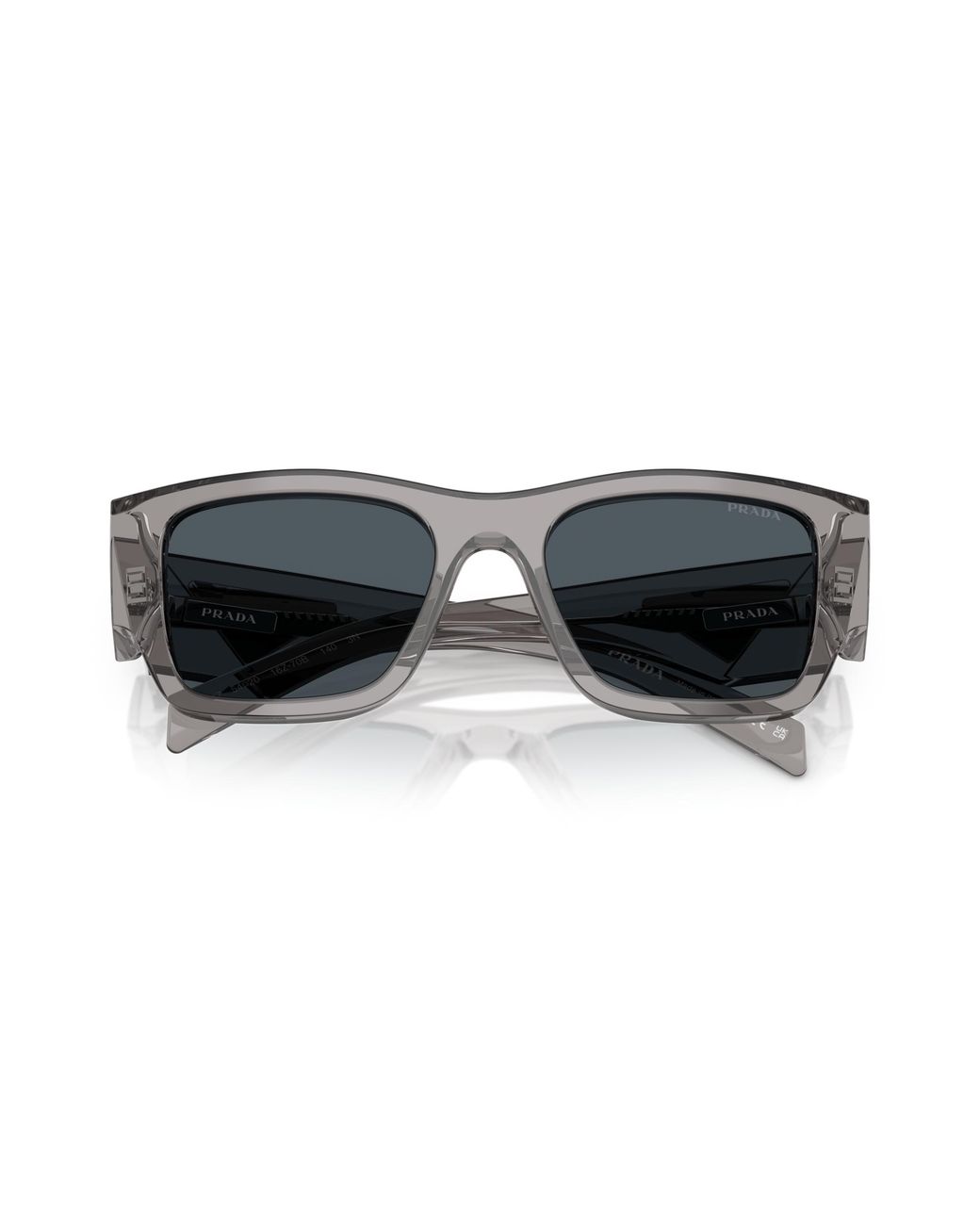 Prada Black Pr 10Zs 16Z70B Sunglasses Acetate Pillow Normal for men
