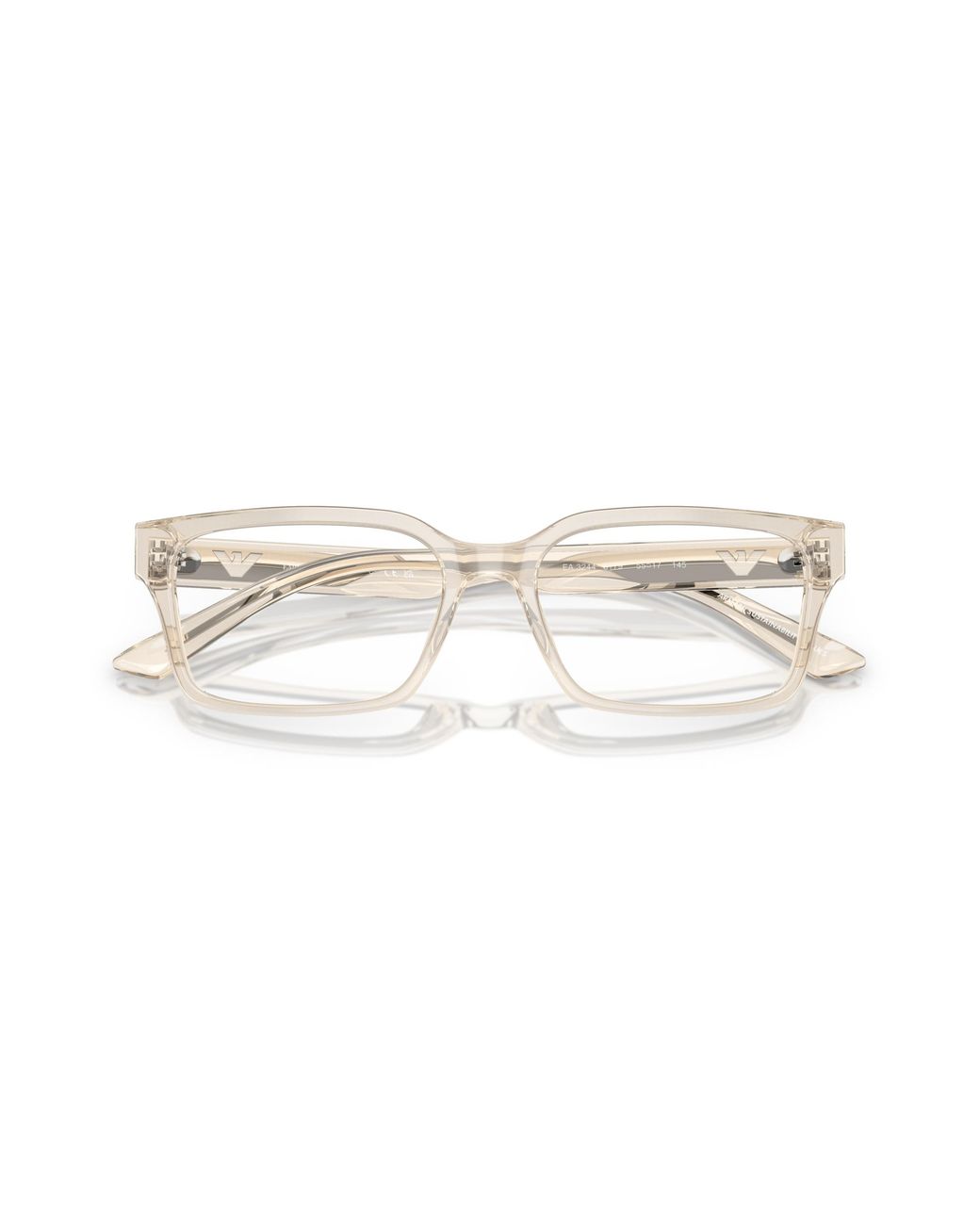 Emporio Armani Black Ea3244 6179 Optical Frames Acetate Squared Normal for men