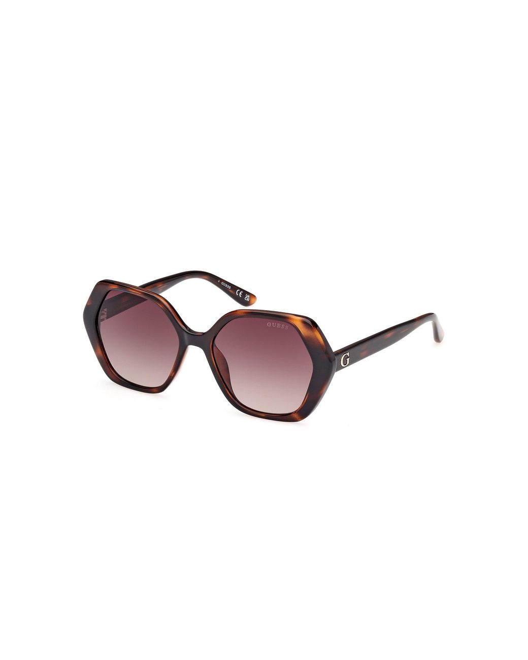 Guess Black Gu8292 52F Sunglasses Injected Geometric Normal Shaded