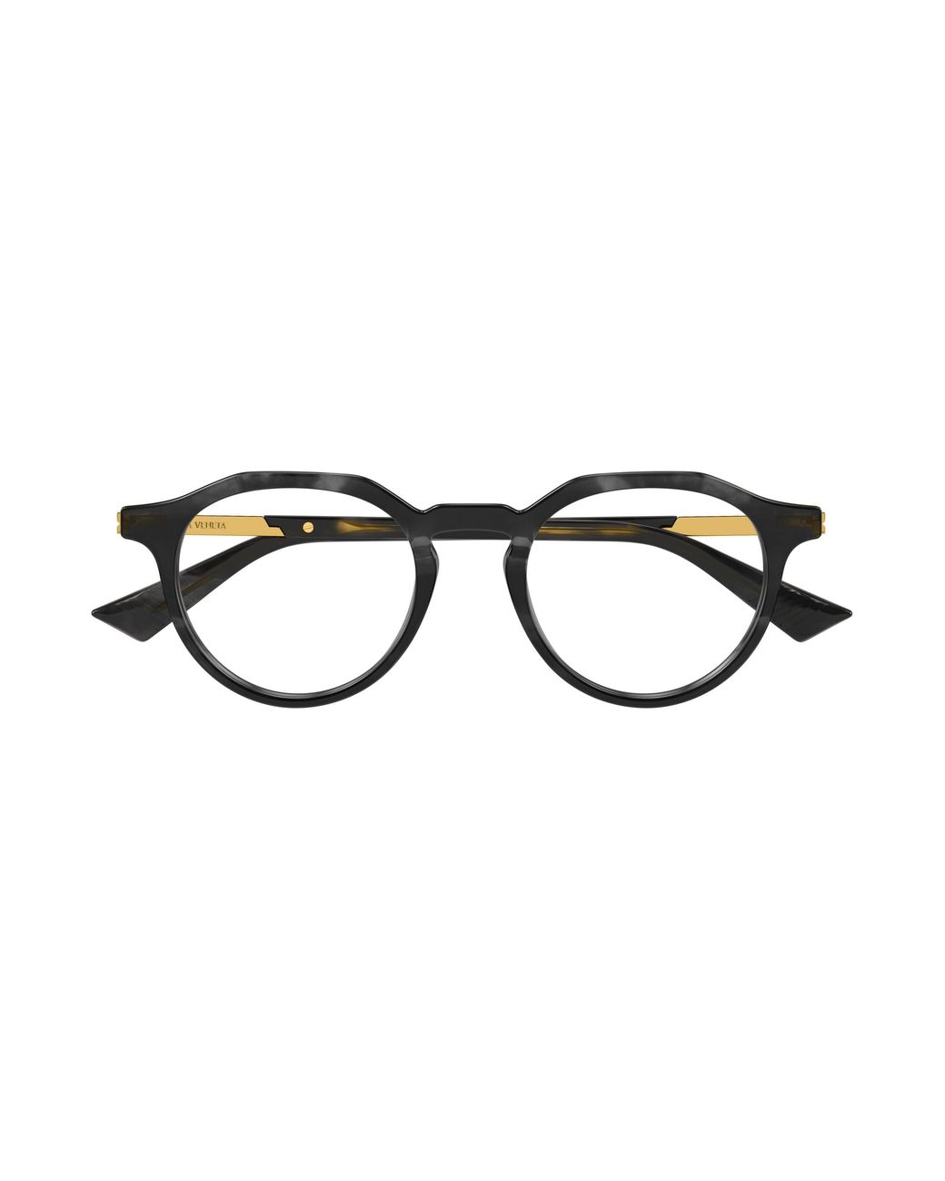 Bottega Veneta Black Bv1263O 005 Optical Frames Acetate Transparent Round for men