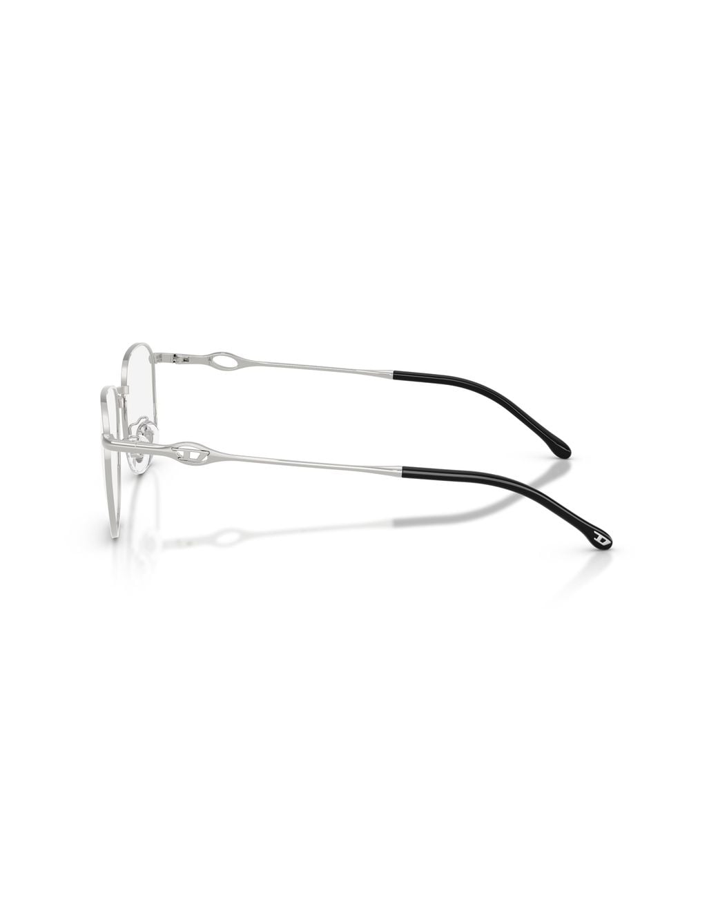 DIESEL Black Dl5013D 1001 Optical Frames Metal Transparent Pillow Normal