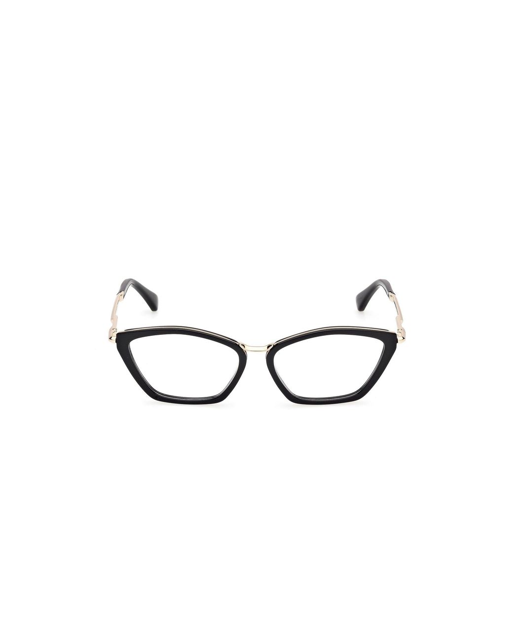 Max Mara Black Mm5152 001 Optical Frames Acetate Round Normal