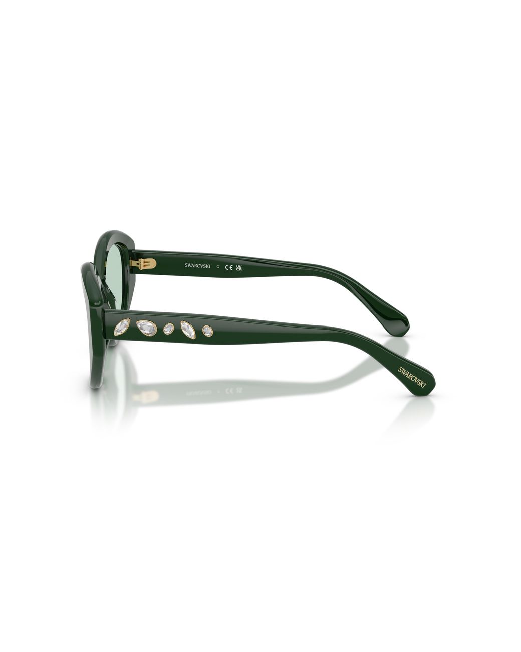 Swarovski Green Sk6005 1026M1 Sunglasses Acetate Geometric Photochromatic