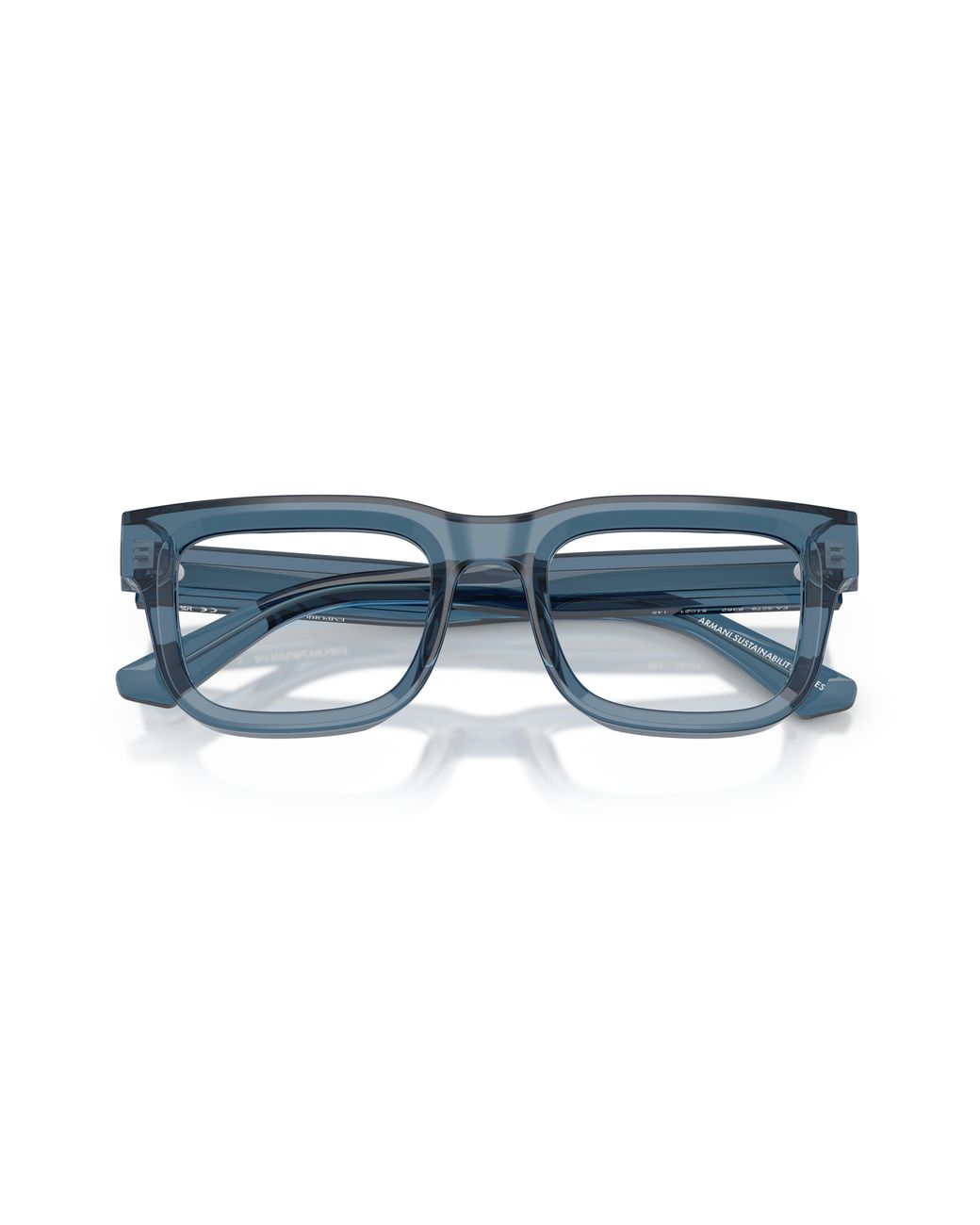 Emporio Armani Black Ea3279 6362 Optical Frames Acetate Transparent Squared Normal for men