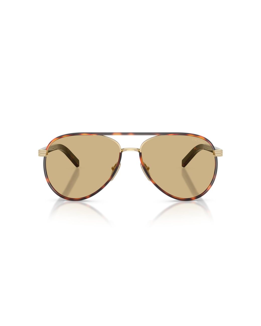 Prada Black Pr B57S 21E10R Sunglasses Steel Pilot Normal