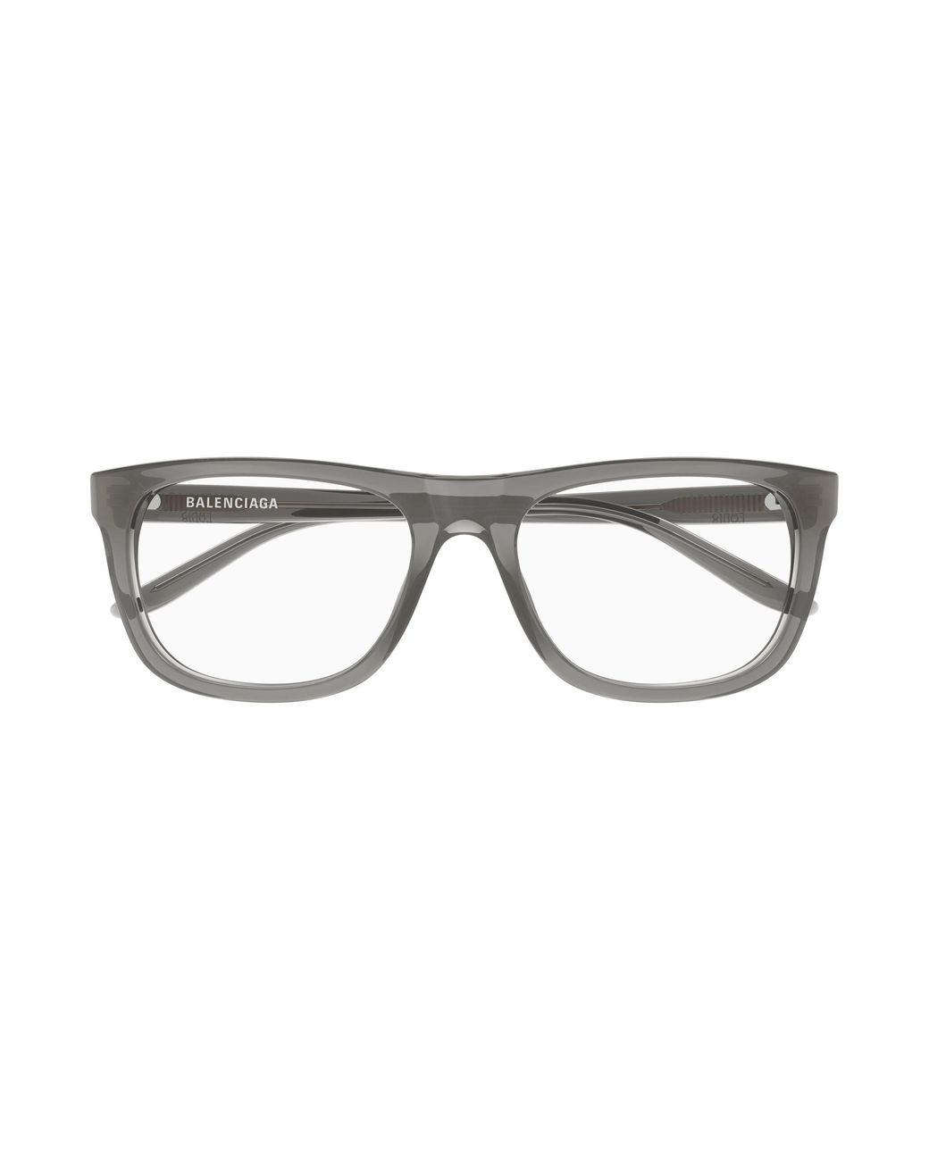 Balenciaga Black Bb0498O 004 Optical Frames Acetate Transparent Squared for men