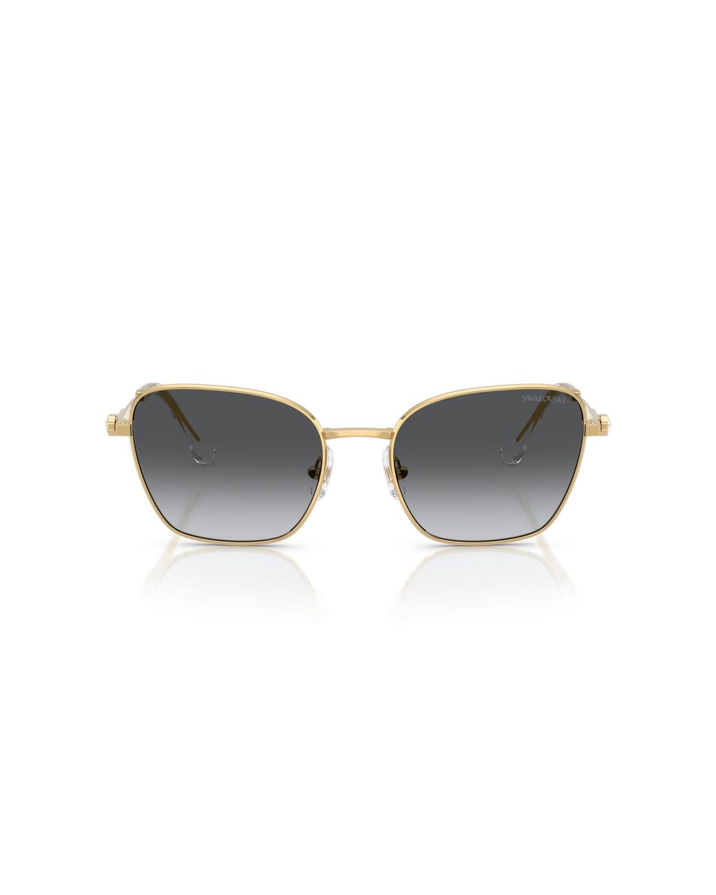 Swarovski Black Sk7029 4004T3 Sunglasses Metal Pilot Polarized Shaded