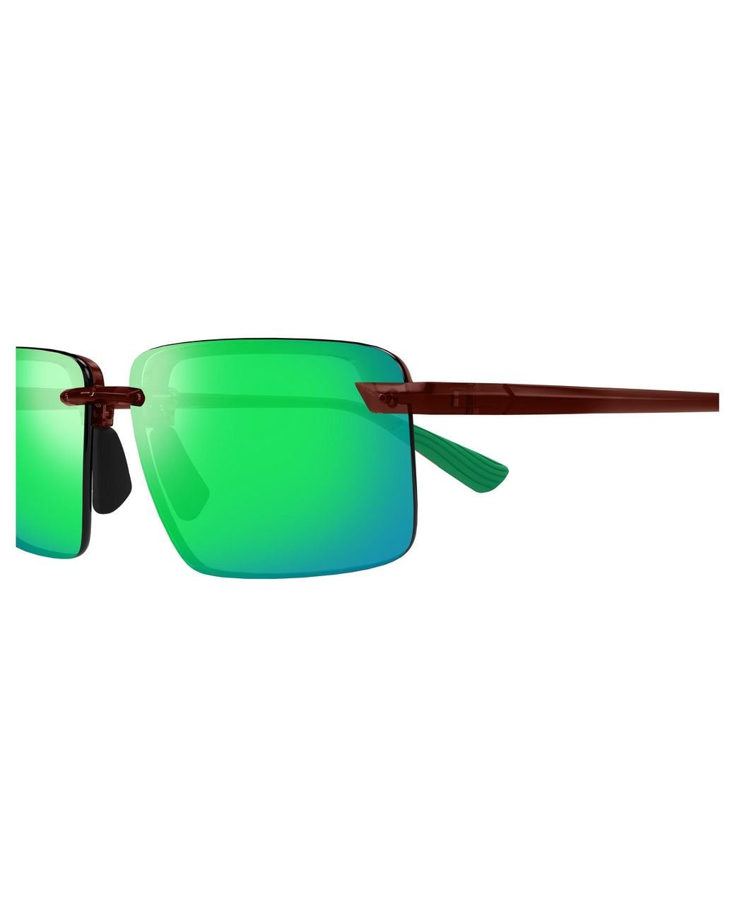 Maui Jim Green Mj0656Sa 002 Occhiali Da Sole Iniettato Verde Squadrata