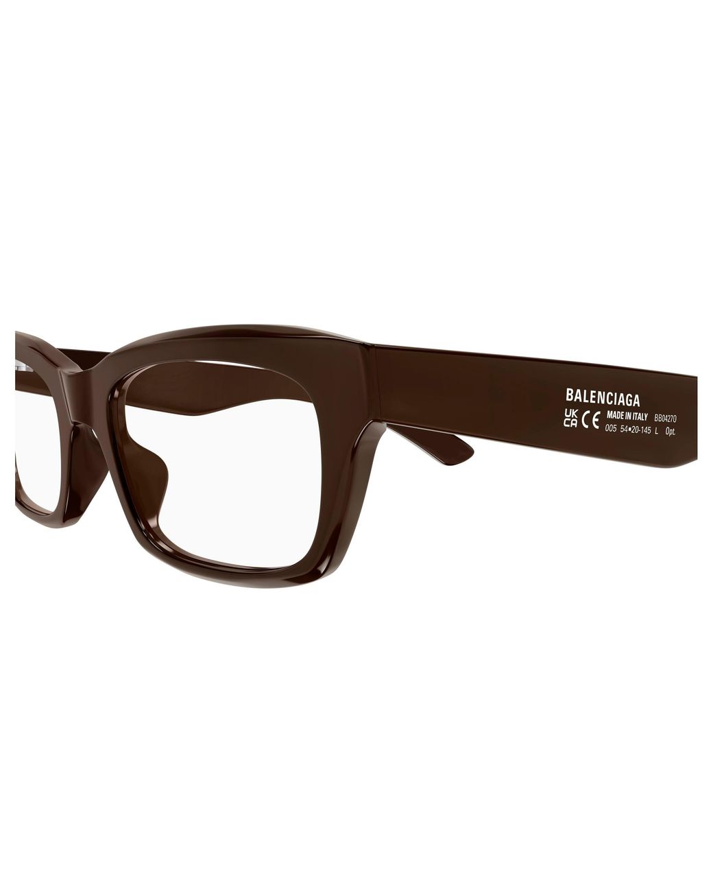 Balenciaga Black Bb0427O 005 Optical Frames Acetate Transparent Squared for men