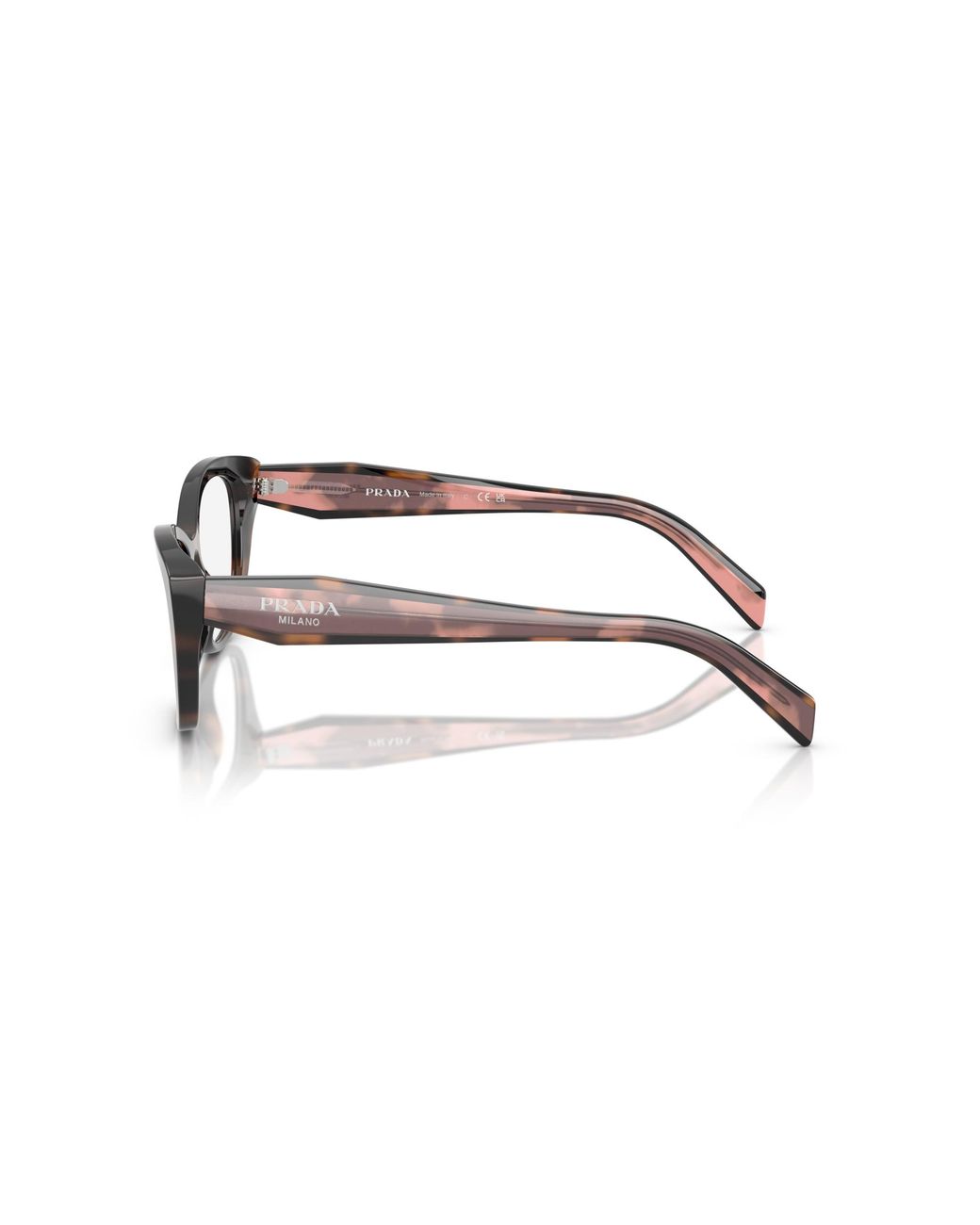 Prada Black Pr 19Wv 23A1O1 Optical Frames Acetate Transparent Cat Eye Normal