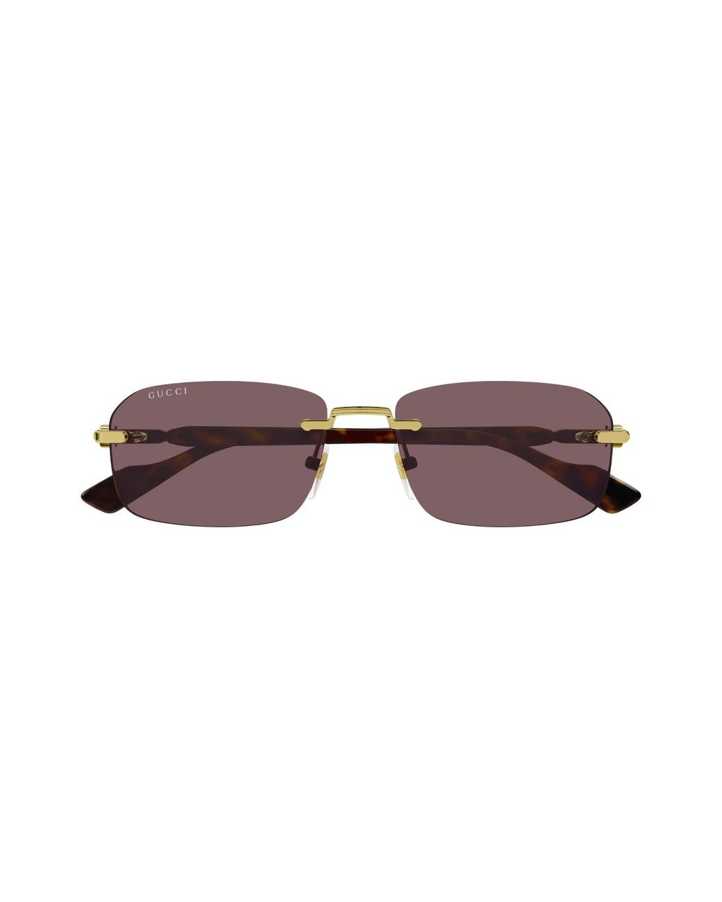 Gucci Black Gg1221S 002 Sunglasses Metal Squared Normal for men