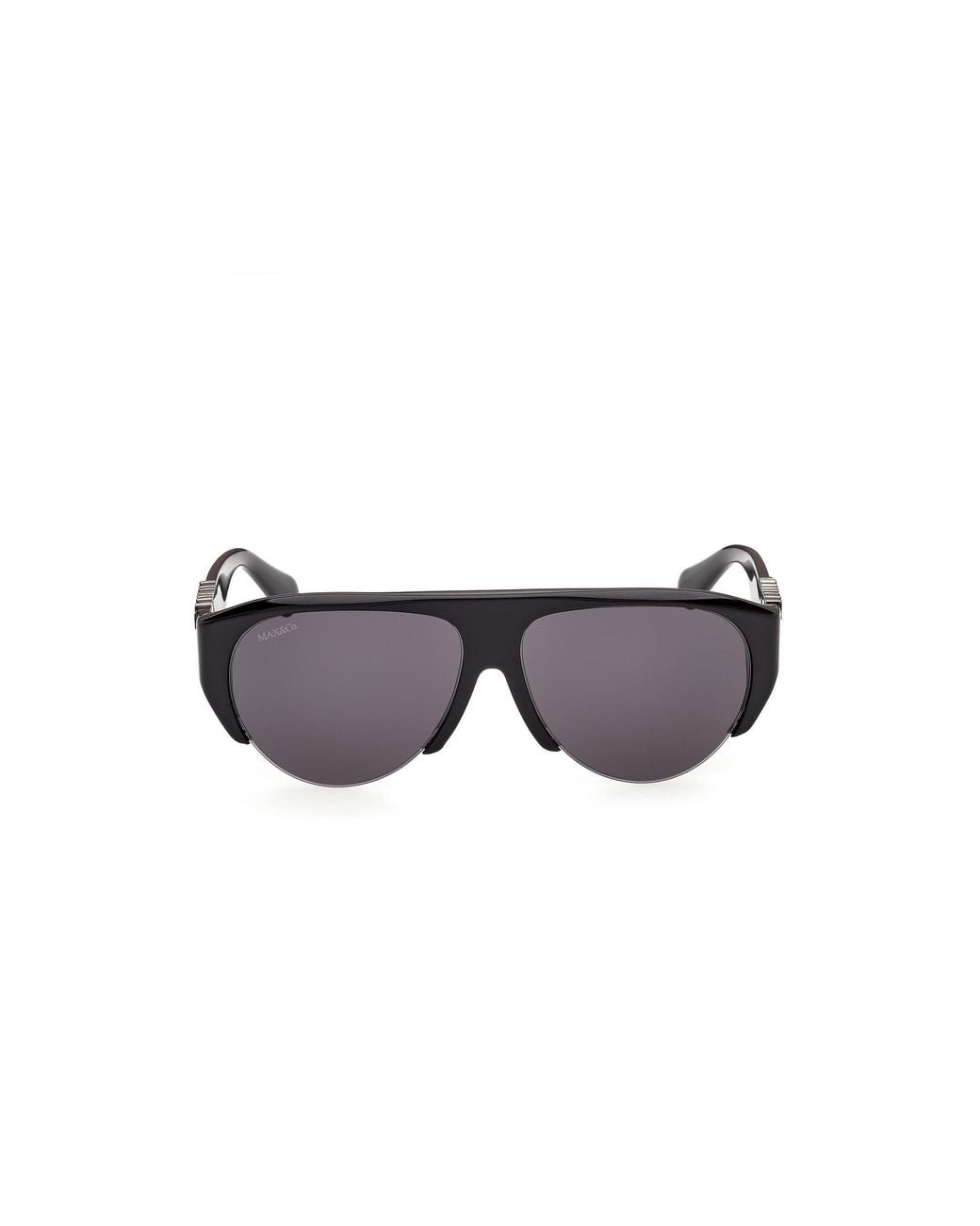MAX&Co. Black Mo0167 01A Sunglasses Acetate Smoke Pilot Normal