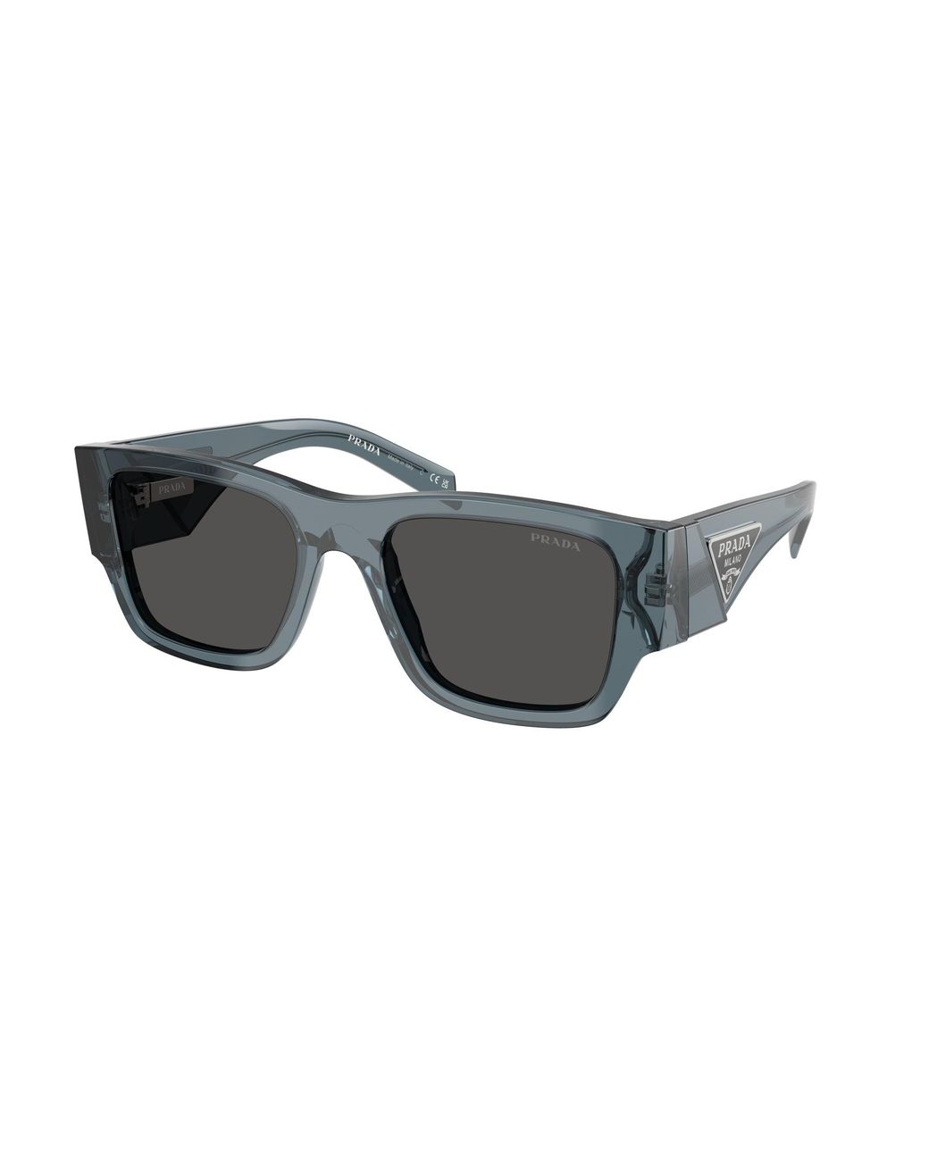 Prada Black Pr 10Zs 17T08Z Sunglasses Acetate Pillow Normal for men
